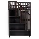 preview thumbnail 51 of 56, Twin Loft Bed w/Stairs, Bookshelf, Drawers, Desk & Wardrobe, Space-Saving for Kids & Teens.