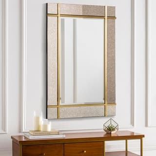 Emiliano Gold and Antique Accents Wall Mirror - 33" x 48"