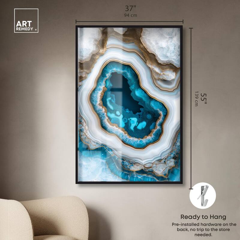 Gilded Geode Eye III Shadowbox by Art Remedy