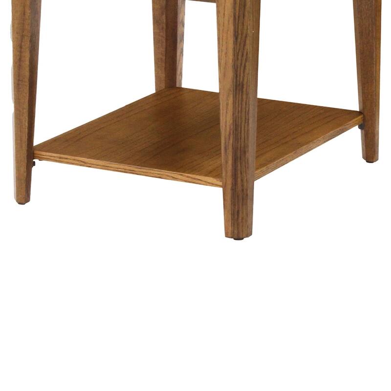 Chromcraft Peter Revington End Table in Chestnut Finish