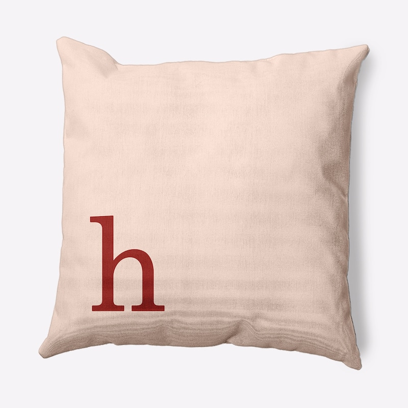 Modern Monogram Decorative Throw Pillow - 26" x 26" - h