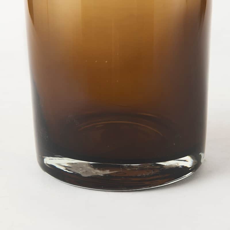 Amrita Gold And Brown Glass Vase (10")