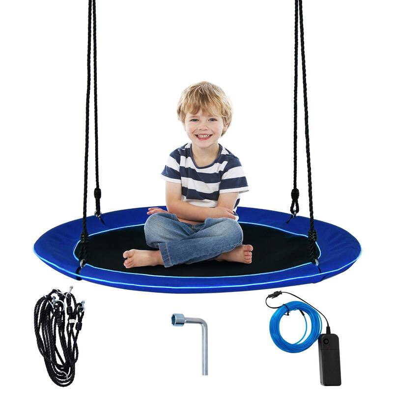 Costway 40'' Saucer Tree Swing 660 LBS for Kids Adults Outdoor with - See Details