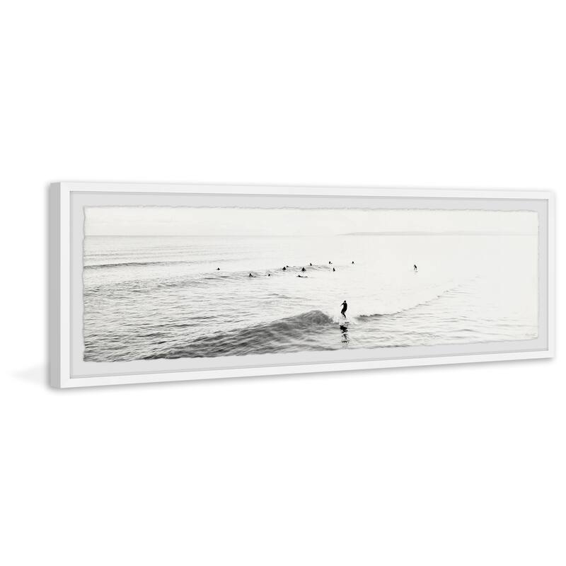 'Surfing Small Waves II' Framed Painting Print
