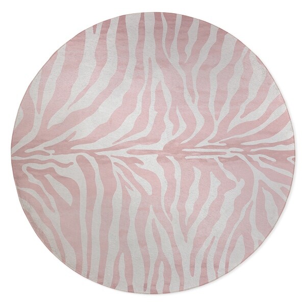 black and pink zebra rug