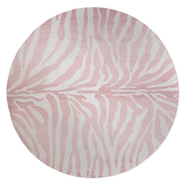 Zebra Bath Rug Kavka Designs Color: Pink