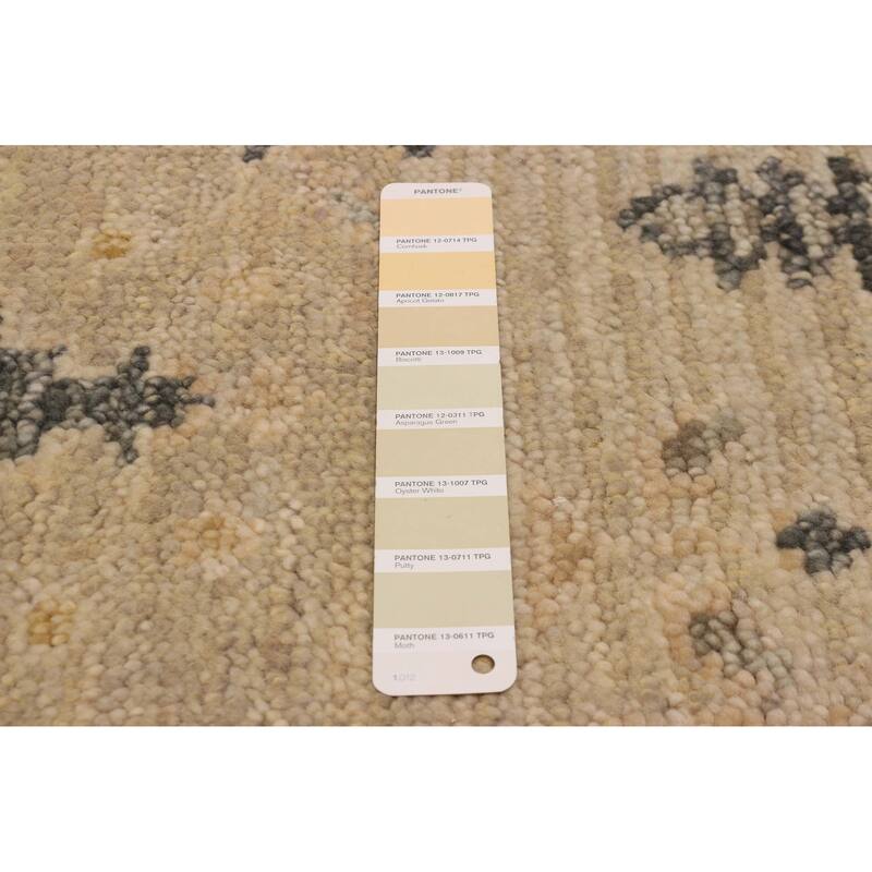 ECARPETGALLERY Hand-knotted Jules Serapi Khaki Wool Rug - 8'1 x 9'10