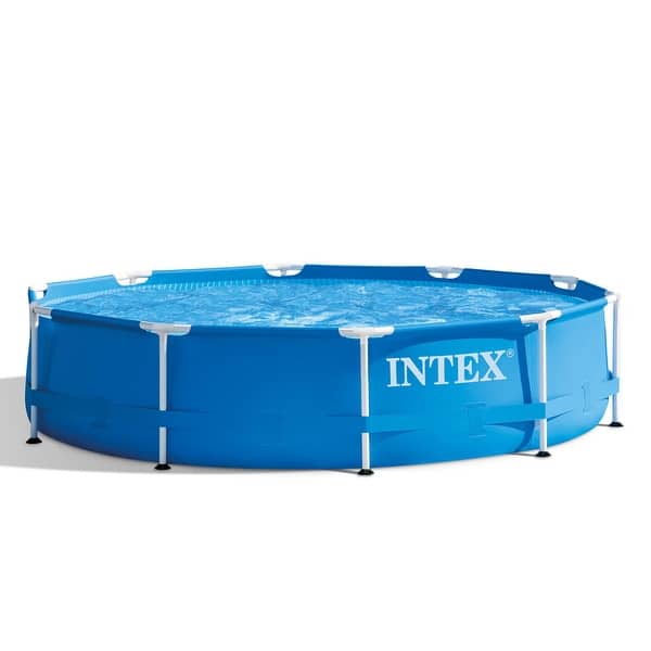INTEX Metal Frame Outdoor Pool Set with Cover & Type H Filter Cartridge (6 pack) - 49