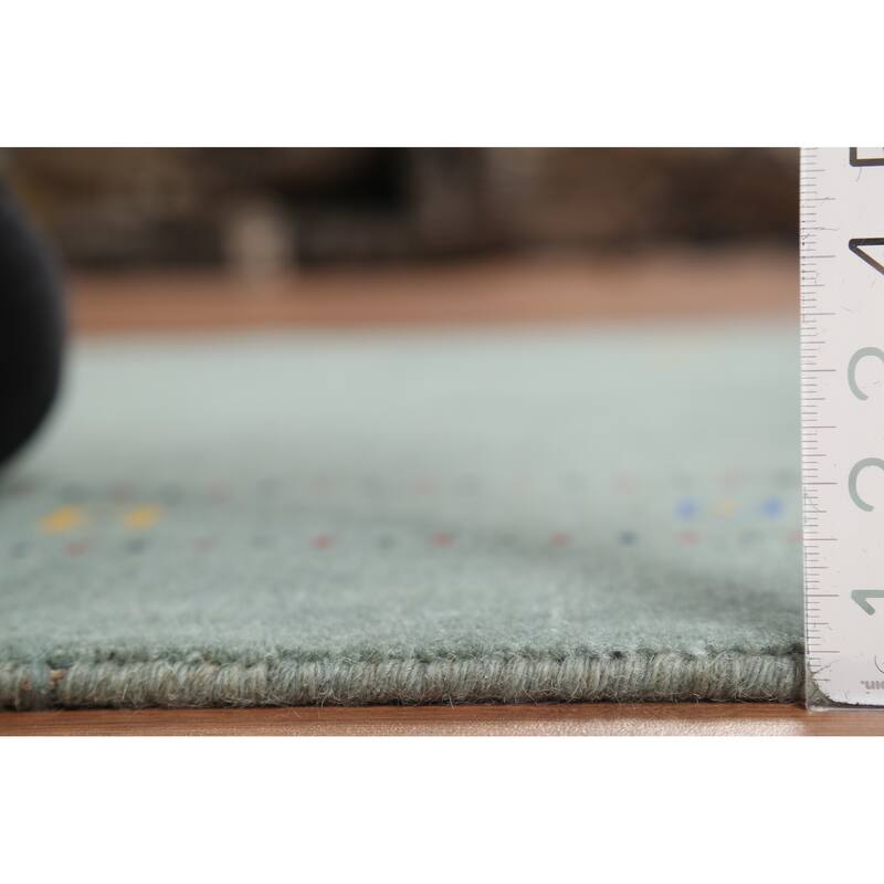 Gabbeh Oriental Accent Rug Hand-Knotted Wool Carpet - 3'11"x 5'8"