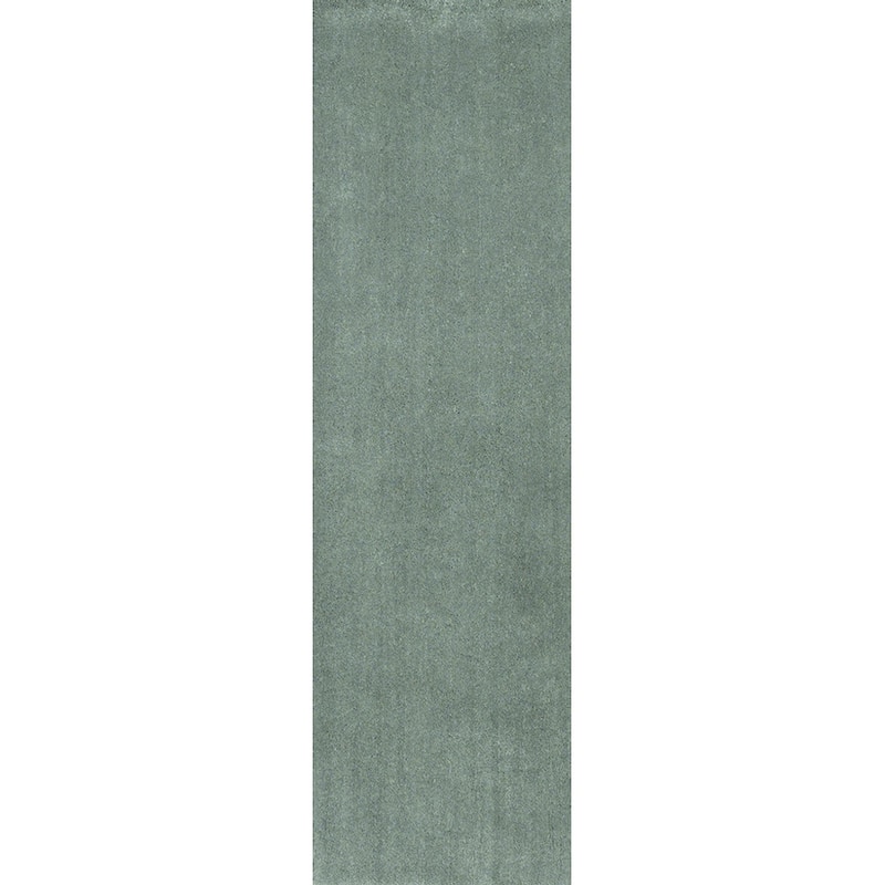 Domani Euphoria Cozy Slate Rug - 2'3" x 7'6" Runner - Seafoam
