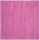preview thumbnail 149 of 239, SAFAVIEH Santa Monica Shag Einara 2-inch Thick Area Rug 6'7" Square - Pink - Square
