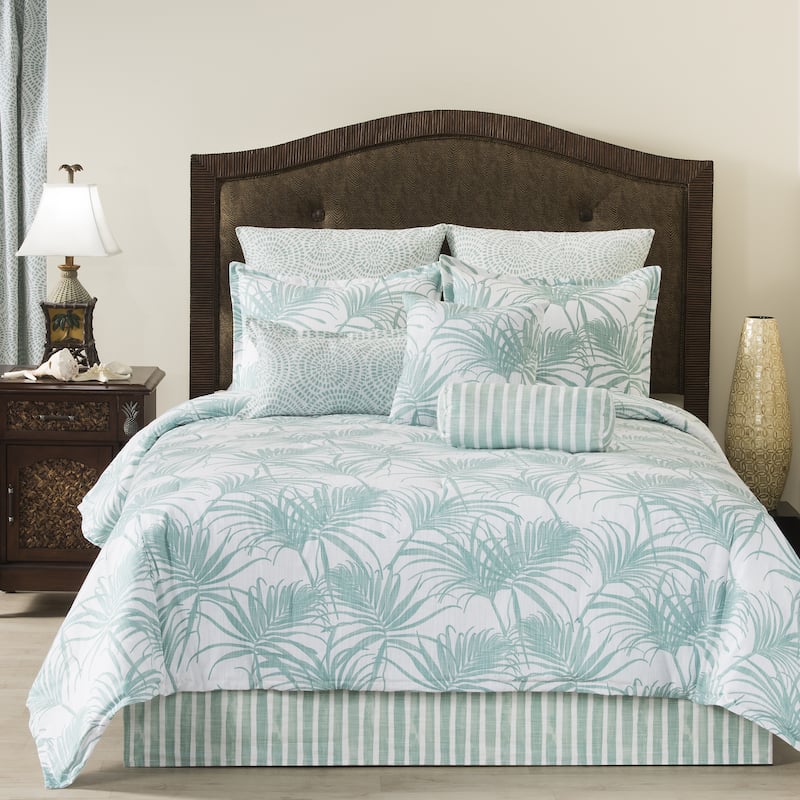 Trinidad tropical leaves quilt set