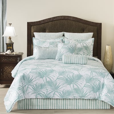 Trinidad tropical leaves quilt set