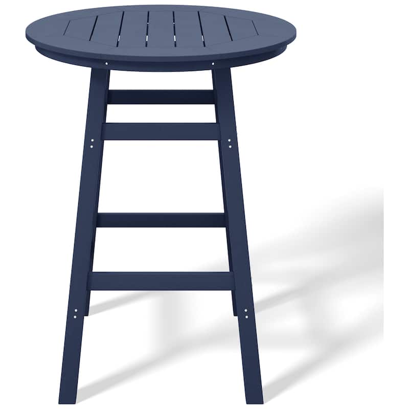 Polytrends Laguna Hdpe All Weather Outdoor Patio 35" Round Bar Table