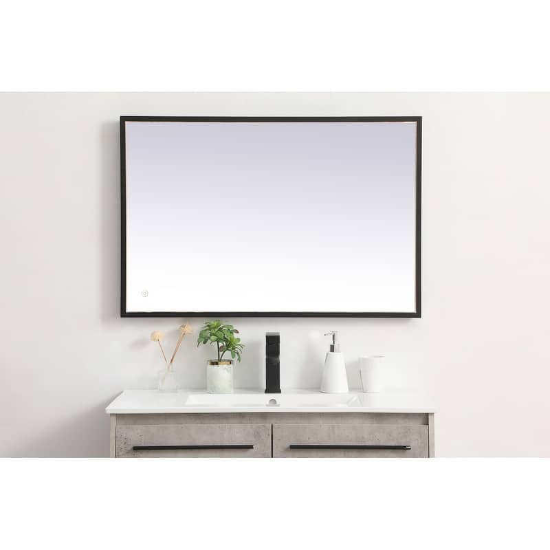 Indigo Home 24x36 inch LED mirror with adjustable color temperature