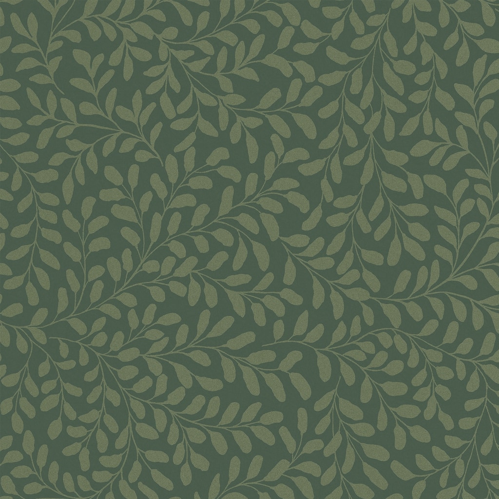 Graham & Brown Gilded Leaf Olive Wallpaper