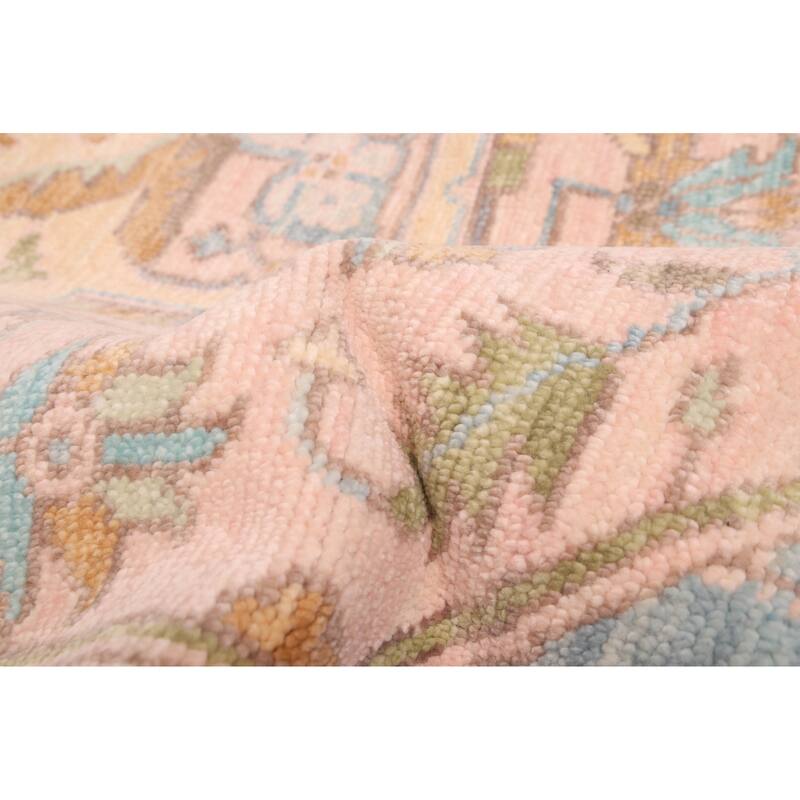 ECARPETGALLERY Hand-knotted Jules Serapi Pink Wool Rug - 9'0 x 12'3