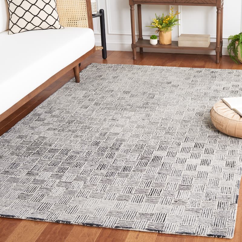 SAFAVIEH Handmade Micro-Loop Courteney Transitional Wool Rug