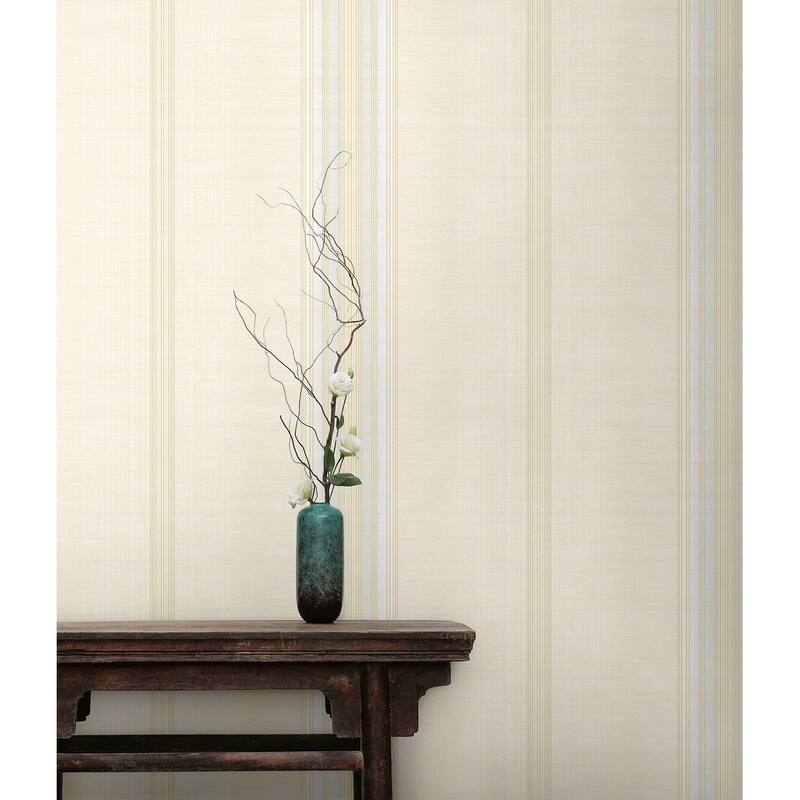 Seabrook Designs Vesper Stripe Unpasted Wallpaper