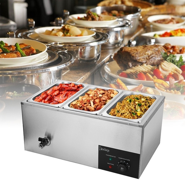 "NEW" STAINLESS STEEL BENCHTOP 3 POT ELECTRIC BAIN MARIE 