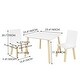 preview thumbnail 5 of 5, High-Density Solid Wood Kids Table with 2 Chairs, 3-Piece Set for Toddler Activities