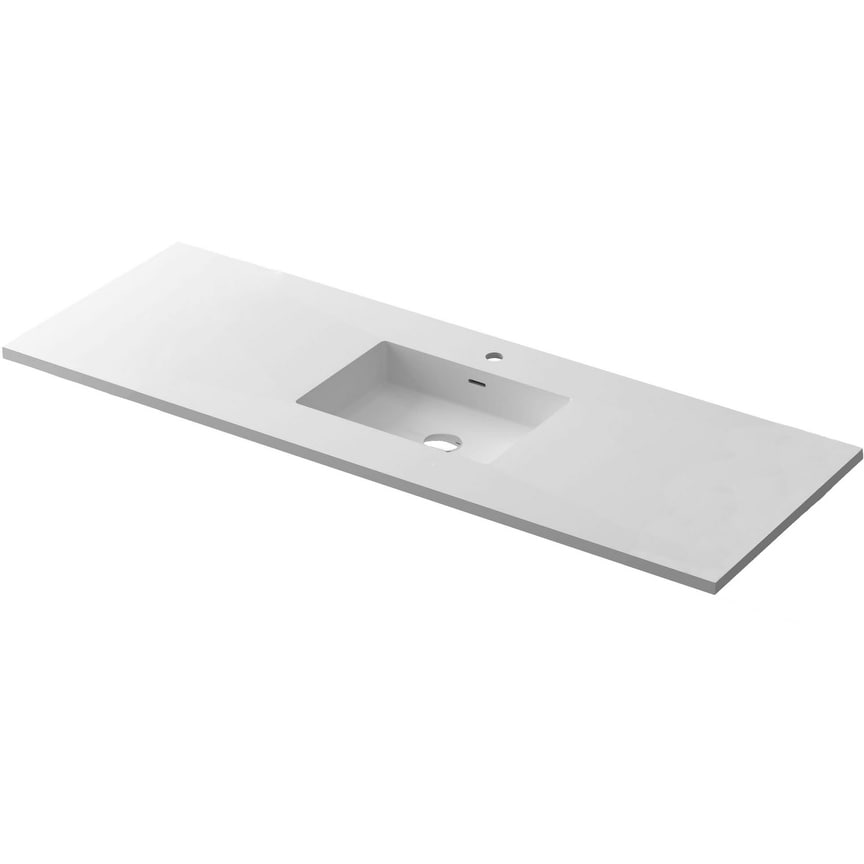 Miseno MVT-60C-313SQ1HSS Forever 60" Solid Surface Vanity Top