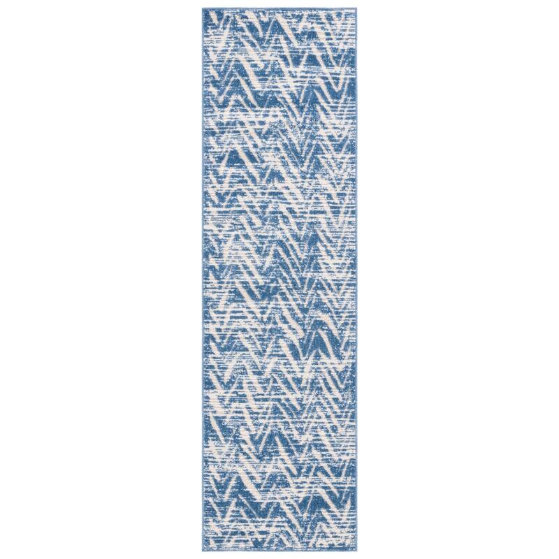 SAFAVIEH Cottage Eibhlis Chevron Waterproof Patio Backyard Rug