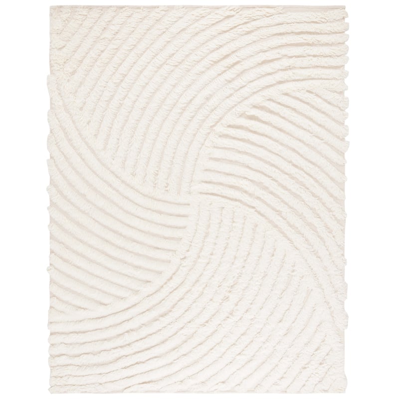 SAFAVIEH Handmade Casablanca Ninell Shag Wool Rug