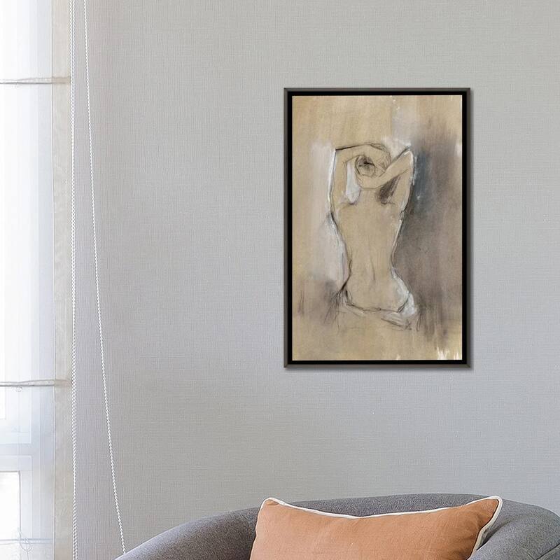 iCanvas "Contemporary Draped Figure I" by Ethan Harper Framed