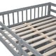 preview thumbnail 27 of 28, Space-Saving Design Full Over Twin Bunk Bed with Wardrobe, Convenient Footboard Drawer