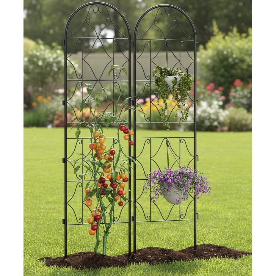 Garden Trellis, No Dig Dog Fence Outdoor