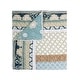 preview thumbnail 1 of 10, Greenland Home Fashions Thalia 100% Cotton Throw Quilt with Velvet Embellishments Blue