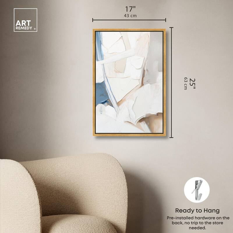 Bone and Beige I Canvas by Art Remedy