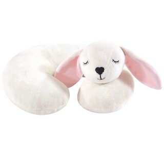 Hudson Baby Infant and Toddler Girl Neck Pillow, Modern Bunny, One Size - Modern Bunny