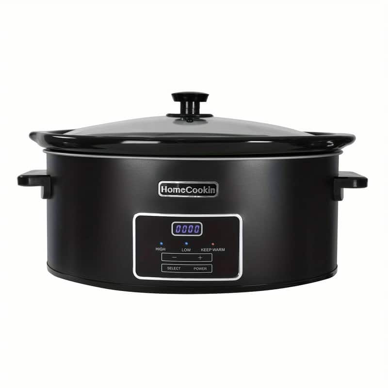 8-Quart Programmable Slow Cooker with Non-Stick Pot - 8Qt - Black