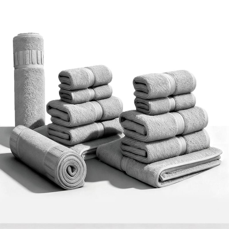 Superior LUX 12 PC Egyptian Cotton Heavy Weight Bundle