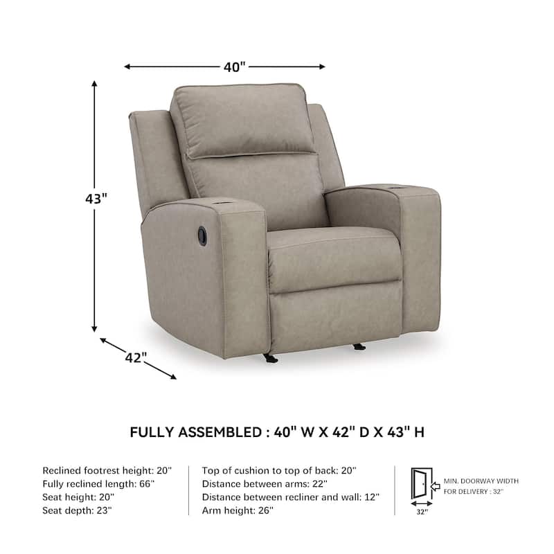 Signature Design by Ashley Lavenhorne Pebble Recliner