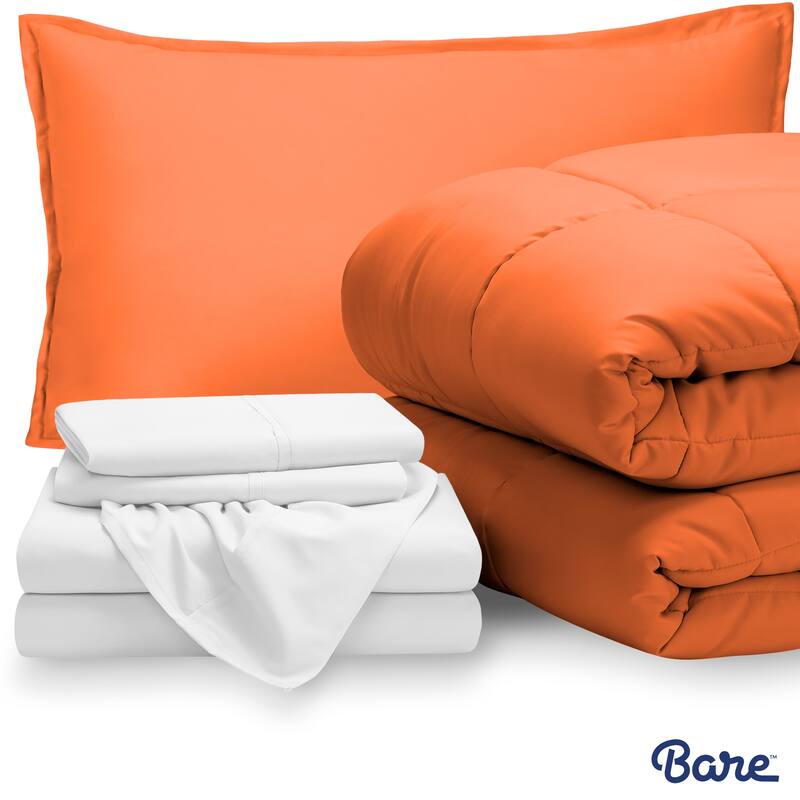 Bare Home Bed-in-a-Bag Down Alternative Comforter & Sheet Set