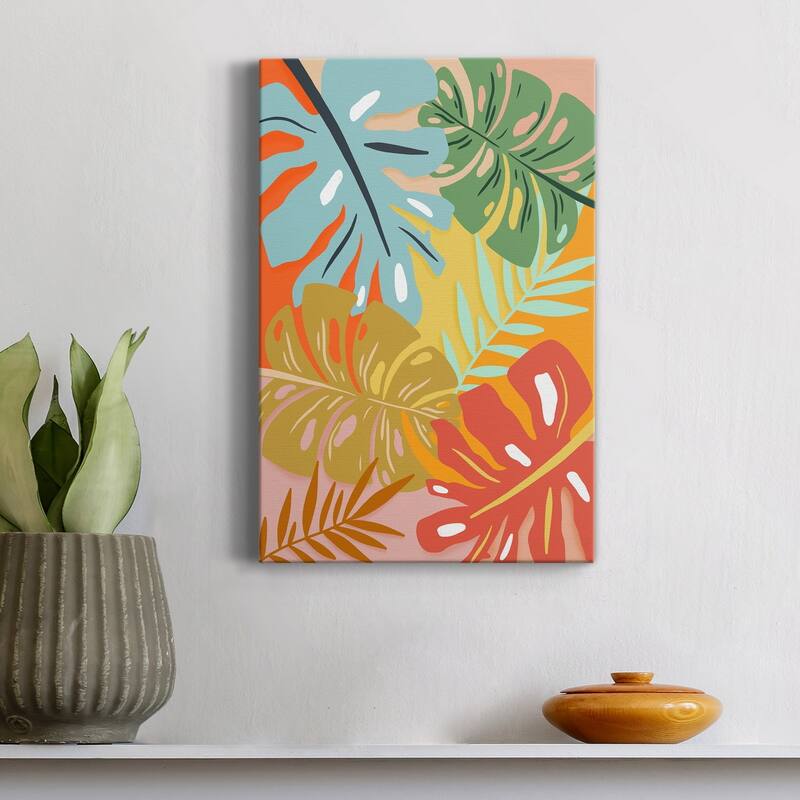 Tropical Foliage I Premium Gallery Wrapped Canvas - Ready to Hang