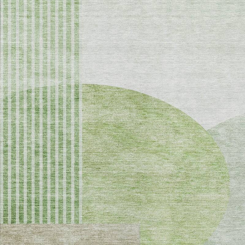 HomeRoots Geometric Transitional Rectangle Outdoor Rug