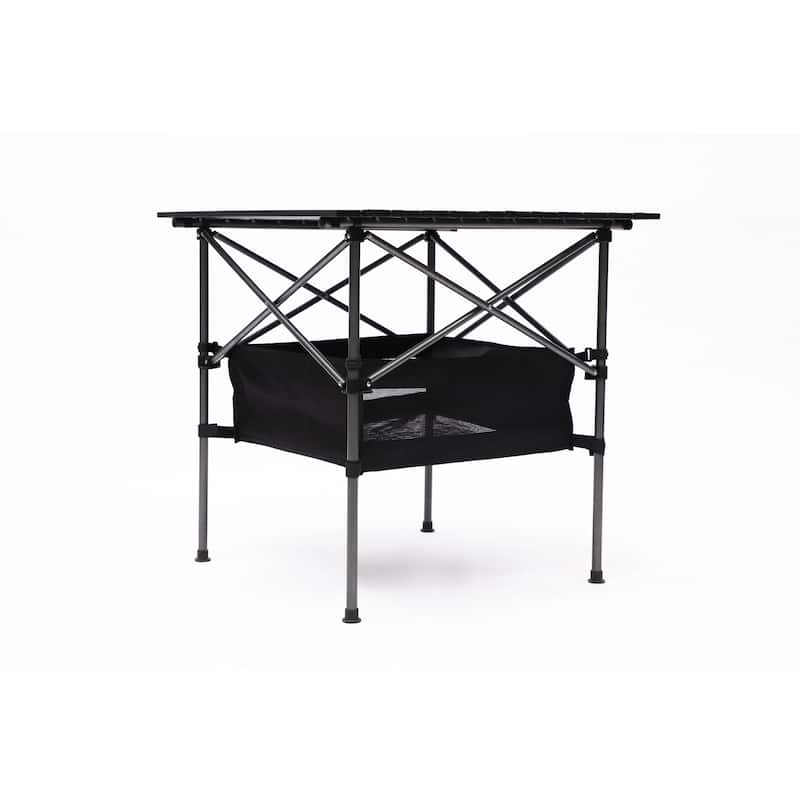 Set of 5, Folding Outdoor Table and Chair Set - N/A