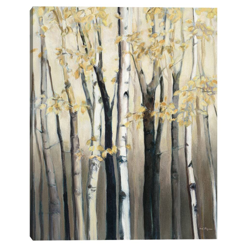 Golden Birch I by Marilyn Hageman Canvas Art Print