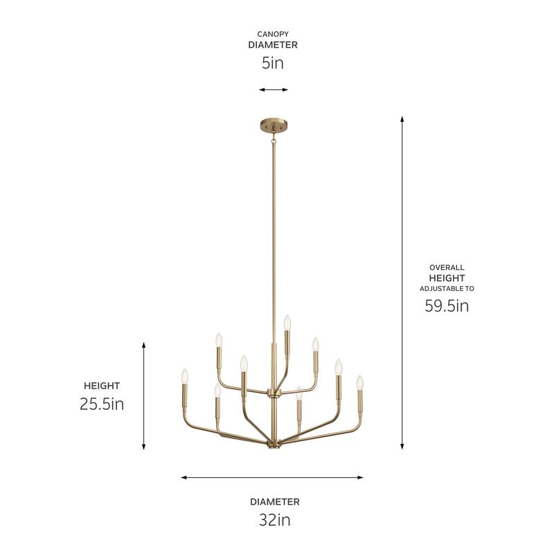 Kichler Lighting Madden Candle Chandelier