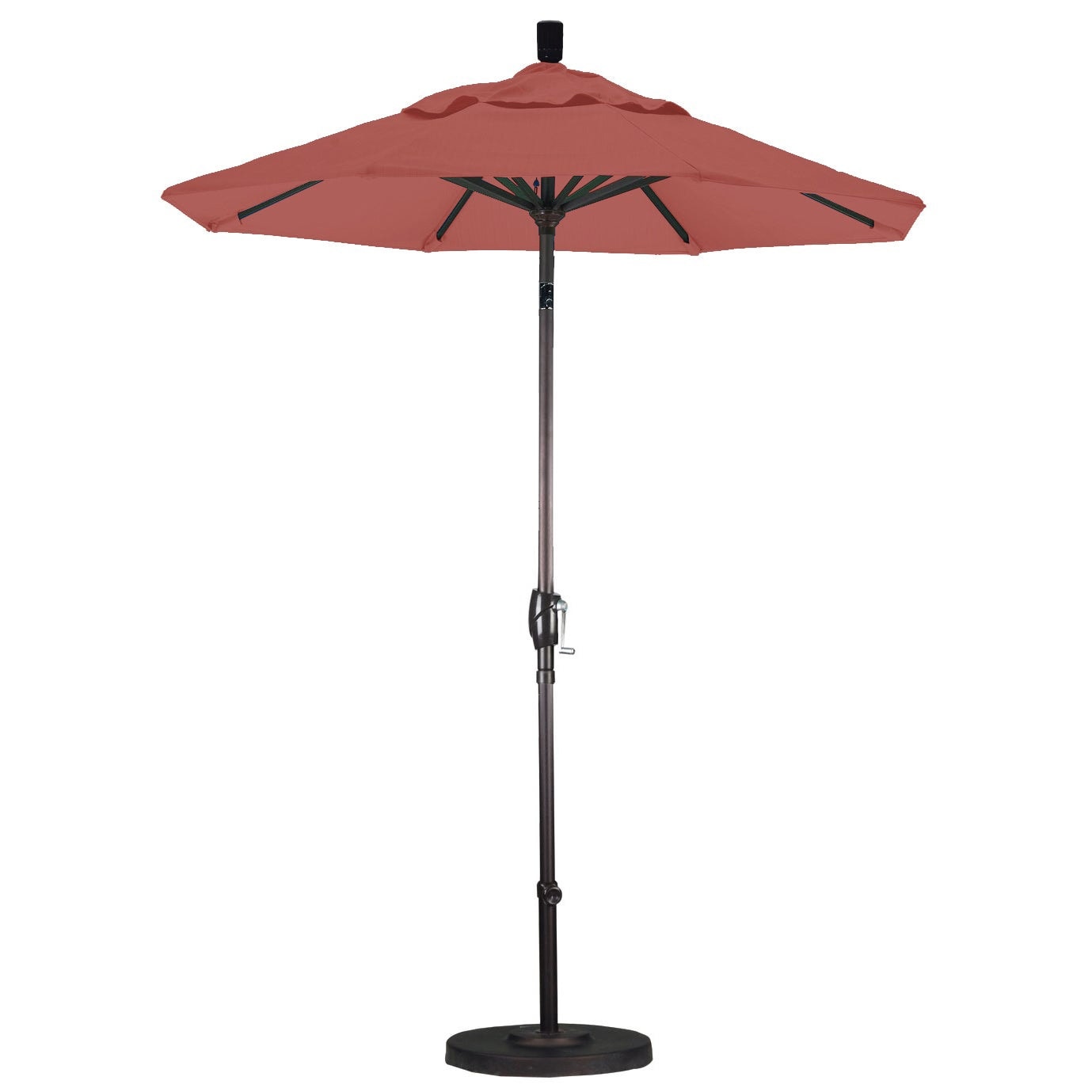 6 ft crank patio umbrella Tilt & Lift Metal 7.5ft 6-Rib You can insert this club umbrella into Sunbrella Rectangular Patio Umbrella, Push-button