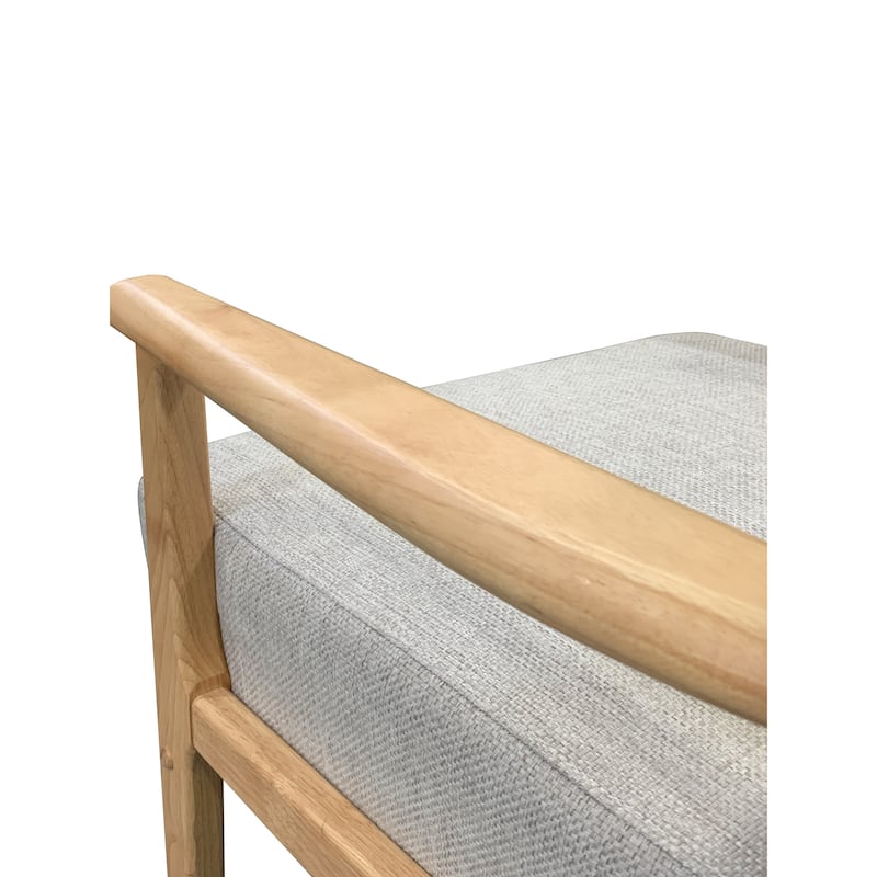Lifestorey Beaumont Solid Wood Arm Chair