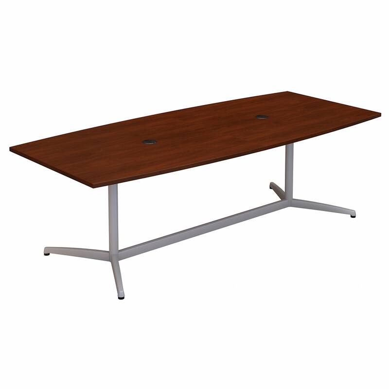 96W x 42D Conference Table with Metal Base by Bush Business Furniture