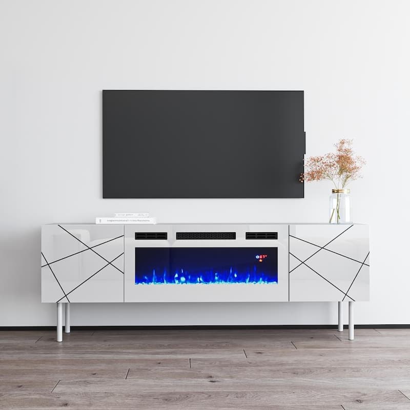 London WH-EF Electric Fireplace 63" TV Stand