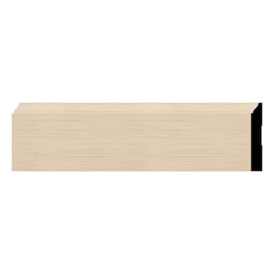 WM620: 9/16-in D x 4-1/4-in W x 96-in L Americraft Solid Hardwood Stain Grade Ogee Base Moulding
