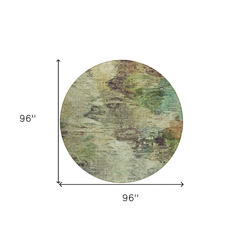 HomeRoots Abstract Transitional Rectangle Outdoor Rug