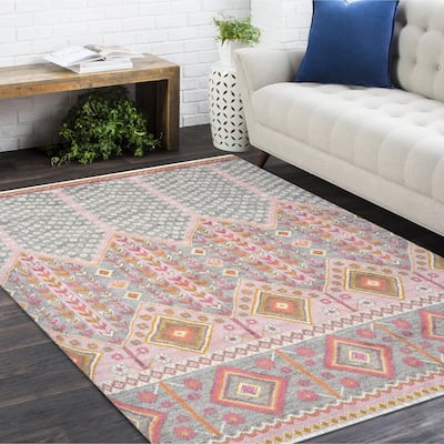 Overton Handmade Modern Contemporary Floral Area Rug